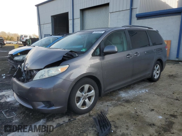 2011 Toyota Sienna LE AAS with VIN 5TDKK3DC8BS036611, listed as a Copart auction lot 86568384 with 160,580 mi miles and Salvage Title. Bid and sale history available at carsss.com. Image 1.