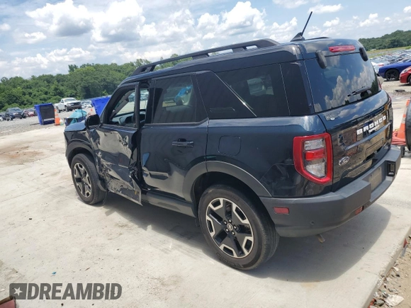 2022 Ford Bronco Sport Outer Banks с VIN 3FMCR9C64NRD44411, выставлен на аукционе Copart как лот 62915275 с пробегом 33 390 миль миль и Списание • Salvage title. История ставок и продаж доступна на DreamBid. Изображение 2.
