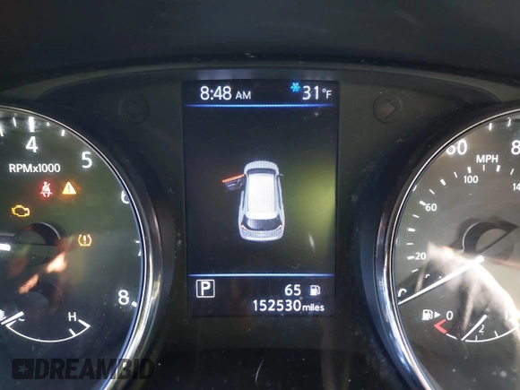 2019 Nissan Rogue SV with VIN KNMAT2MV7KP500390, listed as a IAAI auction lot 41897372 with 152,530 mi miles. Bid and sale history available at carsss.com. Image 15.