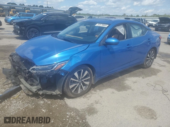 2020 Nissan Sentra SV z VIN 3N1AB8CV7LY246481, wystawiony jako Copart lot #52679955 z przebiegiem 40 476 mil mil oraz Szkoda całkowita • Salvage title. Historia ofert i sprzedaży dostępna na DreamBid. Obrazek 1.