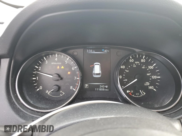 2017 Nissan Rogue S with VIN KNMAT2MT7HP613604, listed as a Copart auction lot 54550795 with 111,808 mi miles and Salvage Title. Bid and sale history available at DreamBid. Image 9.