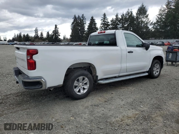 2023 Chevrolet Silverado 1500 Work Truck with VIN 3GCNAAED9PG332707, listed as a Copart auction lot 49746465 with 7,017 mi miles and Clean Title. Bid and sale history available at carsss.com. Image 3.