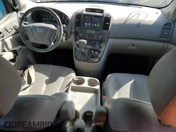 2012 Kia Sedona EX with VIN KNDMH4C72C6497063, listed as a Copart auction lot 43827905 with 171,969 mi miles and Salvage Title. Bid and sale history available at carsss.com. Image 8.