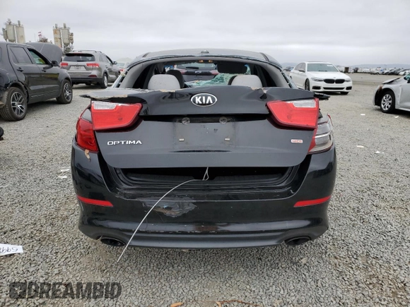 2015 Kia Optima LX with VIN 5XXGM4A74FG431423, listed as a Copart auction lot 59983165 with 168,730 mi miles and Salvage title. Bid and sale history available at DreamBid. Image 6.