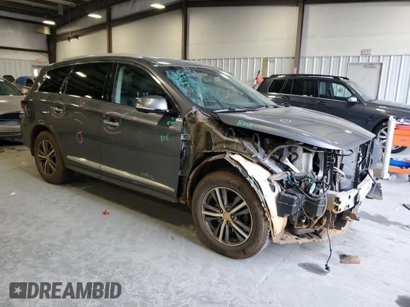 2016 Infiniti QX60 with VIN 5N1AL0MN9GC522194, listed as a Copart auction lot 47462445 with 145,541 mi miles and Salvage Title. Bid and sale history available at DreamBid. Image 4.
