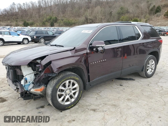 2018 Chevrolet Traverse LT Cloth with VIN 1GNERGKW8JJ271882, listed as a Copart auction lot 48311865 with 129,218 mi miles and Salvage title. Bid and sale history available at DreamBid. Image 1.