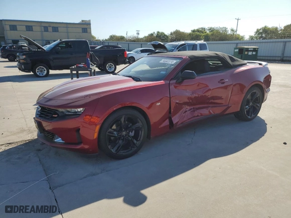 2023 Chevrolet Camaro 2LT with VIN 1G1FD3DS2P0137536, listed as a Copart auction lot 74040374 with 6,603 mi miles and Salvage Title. Bid and sale history available at carsss.com. Image 1.