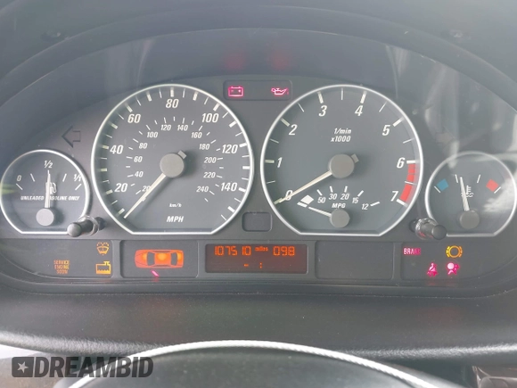 2002 BMW 3 Series 330Ci with VIN WBABN53492JU28231, listed as a IAAI auction lot 41841465 with 107,510 mi miles and . Bid and sale history available at carsss.com. Image 7.