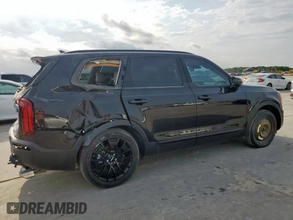 2022 Kia Telluride EX with VIN 5XYP3DHC6NG251537, listed as a Copart auction lot 54061075 with 16,931 mi miles and Salvage Title. Bid and sale history available at carsss.com. Image 3.