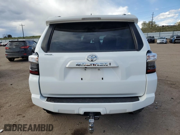 2023 Toyota 4Runner SR5 with VIN JTEMU5JR5P6120721, listed as a Copart auction lot 55331735 with 34,245 mi miles and Salvage title. Bid and sale history available at DreamBid. Image 6.