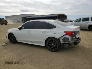 2024 Honda Civic Sedan Touring with VIN 2HGFE1F96RH316536, listed as a Copart auction lot 46878695 with 21,407 mi miles and Salvage Title. Bid and sale history available at carsss.com. Image 2.