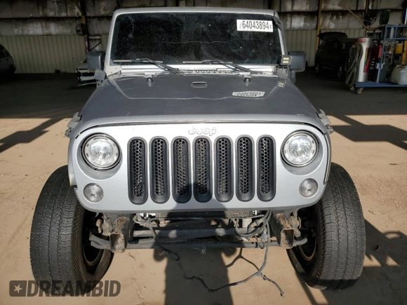 2018 Jeep Wrangler JK Unlimited Sport S with VIN 1C4BJWDG9JL835725, listed as a Copart auction lot 64043894 with 139,656 mi miles and Salvage Title. Bid and sale history available at carsss.com. Image 5.