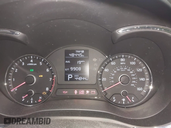 2016 Kia Forte LX with VIN KNAFK4A63G5616512, listed as a IAAI auction lot 41894857 with 44,844 mi miles. Bid and sale history available at carsss.com. Image 7.