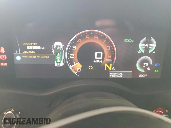 2018 McLaren 570S z VIN SBM13FAA1JW004280, wystawiony jako Copart lot #63609654 z przebiegiem 22 596 mil mil oraz Szkody całkowita. Historia ofert i sprzedaży dostępna na DreamBid. Obrazek 9.