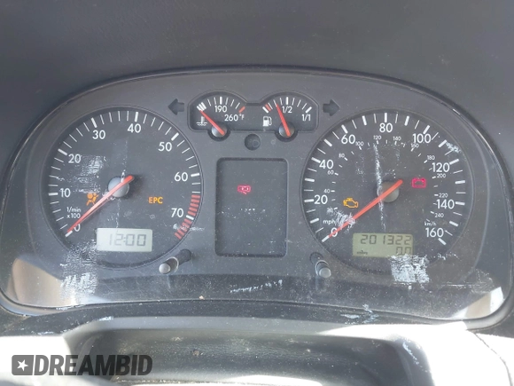 2002 Volkswagen Golf GLS с VIN 9BWGK61J524026212, выставлен на аукционе IAAI как лот 42260670 с пробегом 201 322 миль миль и . История ставок и продаж доступна на DreamBid. Изображение 7.