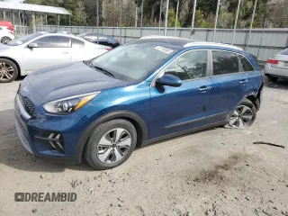 2022 Kia Niro LXS with VIN KNDCB3LCXN5539265, listed as a Copart auction lot 47728085 with 54,827 mi miles and Salvage Title. Bid and sale history available at carsss.com. Image 1.