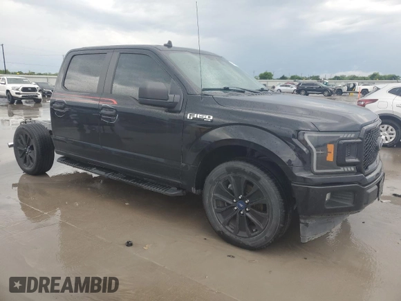 2020 Ford F-150 XL with VIN 1FTEW1CP6LFB32989, listed as a Copart auction lot 54590185 with 51,254 mi miles and Salvage Title. Bid and sale history available at DreamBid. Image 4.