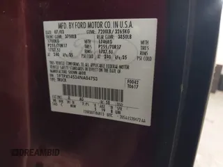 2004 Ford F-150 XLT с VIN 1FTPX14534NA04753, выставлен на аукционе IAAI как лот 42840576 с пробегом 192 721 миль миль и . История ставок и продаж доступна на DreamBid. Изображение 9.