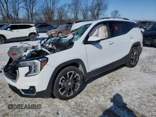 2022 GMC Terrain SLT with VIN 3GKALPEV5NL222881, listed as a Copart auction lot 45683115 with 0 mi miles and Salvage Title. Bid and sale history available at carsss.com. Image 1.