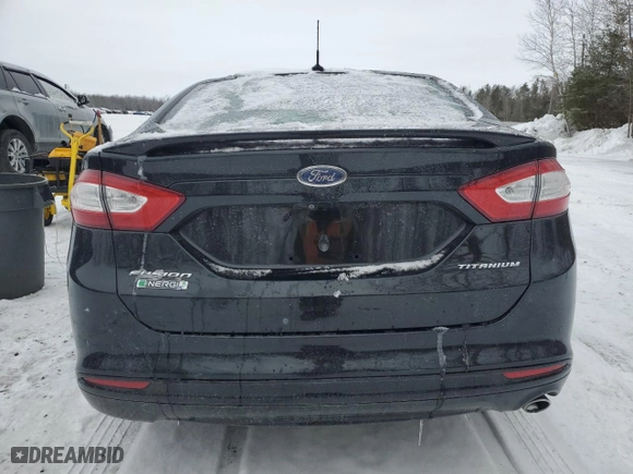 2015 Ford Fusion Energi Titanium with VIN 3FA6P0SU0FR187258, listed as a Copart auction lot 41414965 with 0 mi miles and Clean Title. Bid and sale history available at carsss.com. Image 6.