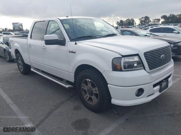 2008 Ford F-150 XLT with VIN 1FTPW12598KC36819, listed as a IAAI auction lot 41703359 with 177,560 mi miles. Bid and sale history available at carsss.com. Image 1.
