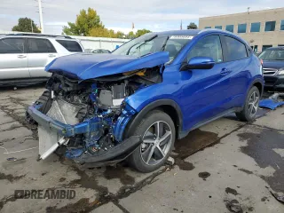 2022 Honda HR-V EX-L with VIN 3CZRU6H77NM756262, listed as a Copart auction lot 76905694 with 29,993 mi miles and Salvage Title. Bid and sale history available at carsss.com. Image 1.