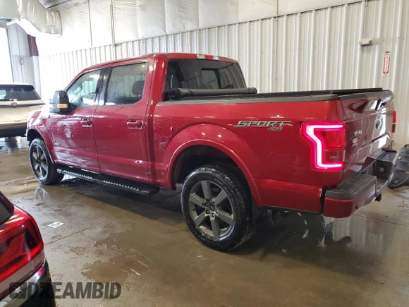 2015 Ford F-150 XLT with VIN 1FTEW1EG8FKE35426, listed as a Copart auction lot 55519055 with 221,060 mi miles and Non Repairable. Bid and sale history available at carsss.com. Image 2.