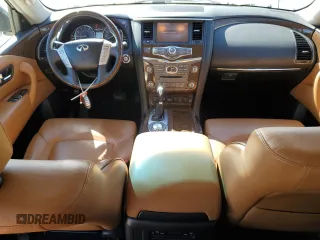 2016 Infiniti QX80 with VIN JN8AZ2ND6G9800359, listed as a Copart auction lot 76116384 with 155,209 mi miles and Salvage Title. Bid and sale history available at carsss.com. Image 8.