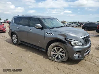 2016 Infiniti QX80 with VIN JN8AZ2NF7G9611575, listed as a Copart auction lot 62261044 with 120,151 mi miles and Salvage Title. Bid and sale history available at carsss.com. Image 4.