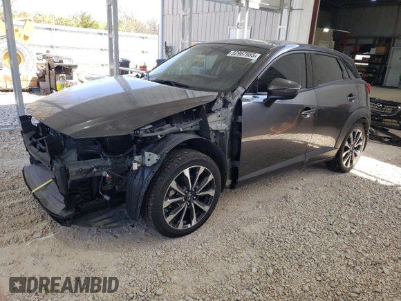 2019 Mazda CX-3 Touring z VIN JM1DKFC75K1439294, wystawiony jako Copart lot #52967955 z przebiegiem 16 966 mil mil oraz Czysty tytuł • Clean title. Historia ofert i sprzedaży dostępna na DreamBid. Obrazek 1.