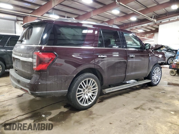 2023 Ford Expedition Limited with VIN 1FMJU2A82PEA21126, listed as a Copart auction lot 46068165 with 36,438 mi miles and Non Repairable. Bid and sale history available at carsss.com. Image 3.