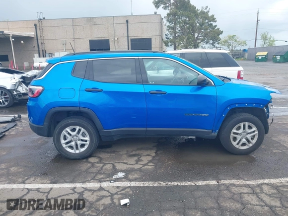 2021 Jeep Compass Freedom with VIN 3C4NJDAB3MT591461, listed as a IAAI auction lot 41925228 with 61,426 mi miles and . Bid and sale history available at carsss.com. Image 14.