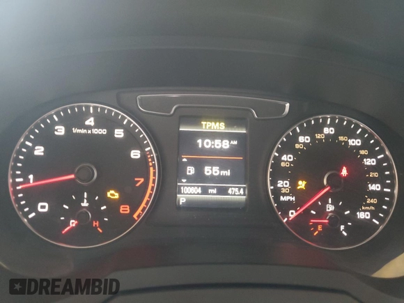 2018 Audi Q3 Premium with VIN WA1ECCFS8JR021306, listed as a Copart auction lot 60091415 with 100,604 mi miles and Salvage title. Bid and sale history available at DreamBid. Image 9.