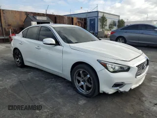 2018 Infiniti Q50 2.0t LUXE with VIN JN1CV7AP6JM240900, listed as a Copart auction lot 44648925 with 52,619 mi miles and Salvage Title. Bid and sale history available at carsss.com. Image 4.