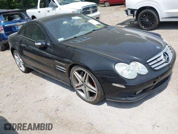 2005 Mercedes-Benz SL 55 AMG with VIN WDBSK74F85F101039, listed as a IAAI auction lot 42812397 with 76,452 mi miles and . Bid and sale history available at DreamBid. Image 1.