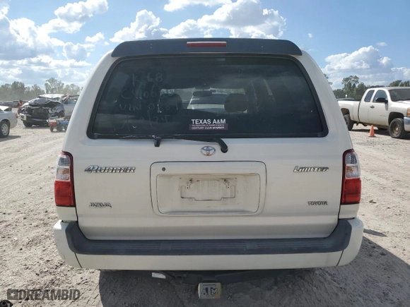 2002 Toyota 4Runner Limited with VIN JT3GN87RX29000884, listed as a Copart auction lot 74756124 with 201,069 mi miles and Clean Title. Bid and sale history available at carsss.com. Image 6.