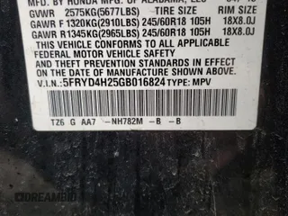2016 Acura MDX with VIN 5FRYD4H25GB016824, listed as a Copart auction lot 44965175 with 109,308 mi miles and Salvage Title. Bid and sale history available at carsss.com. Image 13.