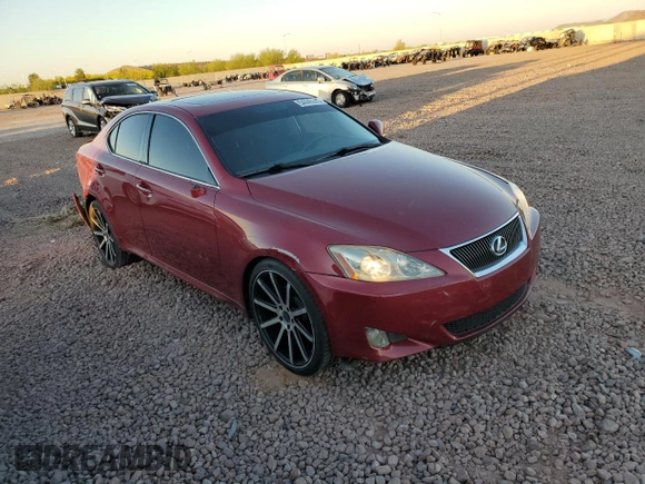 2008 Lexus IS 250 with VIN JTHCK262X82027460, listed as a Copart auction lot 54440545 with 184,189 mi miles and Salvage title. Bid and sale history available at DreamBid. Image 4.