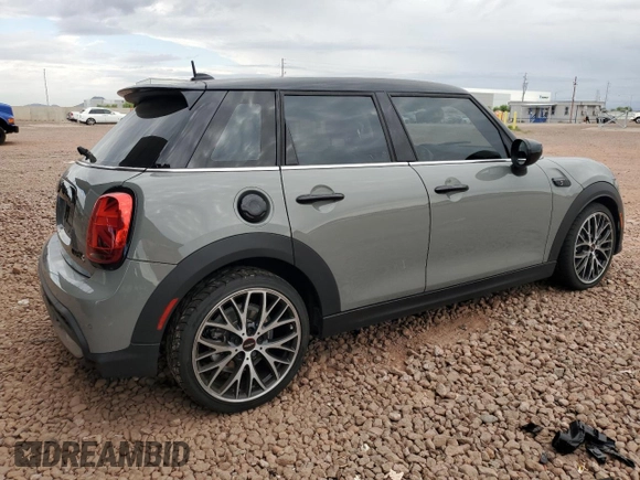 2023 MINI Hardtop 4 Door Cooper S with VIN WMW53DK04P2S81054, listed as a Copart auction lot 55456315 with 22,468 mi miles and Salvage title. Bid and sale history available at DreamBid. Image 3.