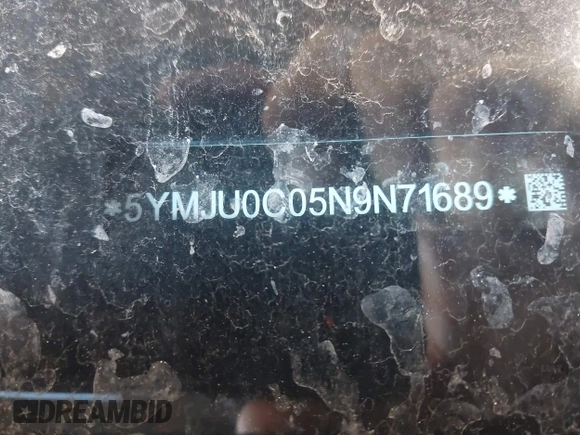 2022 BMW X5 M z VIN 5YMJU0C06N9L14251, wystawiony jako IAAI lot #40388936 z przebiegiem 59 561 mil mil oraz . Historia ofert i sprzedaży dostępna na DreamBid. Obrazek 17.