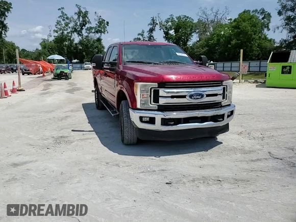 2017 Ford F-250 XLT with VIN 1FT7X2B63HEF07545, listed as a Copart auction lot 56399375 with 216,438 mi miles and Salvage title. Bid and sale history available at DreamBid. Image 13.