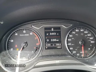 2015 Audi A3 2.0T Prestige with VIN WAUKFGFFXF1006643, listed as a Copart auction lot 58485264 with 81,084 mi miles and Salvage Title. Bid and sale history available at carsss.com. Image 9.