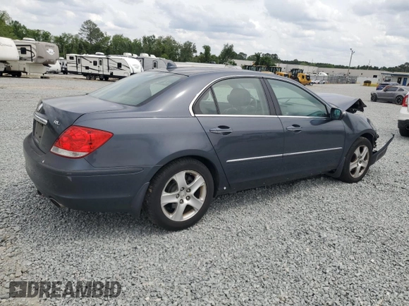 2006 Acura RL with VIN JH4KB16596C004369, listed as a Copart auction lot 54237425 with 191,708 mi miles and Salvage title. Bid and sale history available at DreamBid. Image 3.