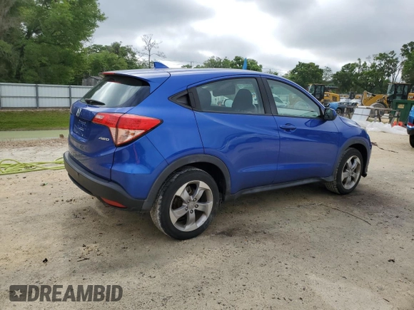 2018 Honda HR-V LX with VIN 3CZRU6H34JG716209, listed as a Copart auction lot 51425185 with 88,206 mi miles and Salvage Title. Bid and sale history available at carsss.com. Image 3.