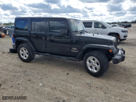 2015 Jeep Wrangler Unlimited Sahara with VIN 1C4BJWEG6FL774968, listed as a Copart auction lot 45646525 with 71,528 mi miles and Salvage Title. Bid and sale history available at carsss.com. Image 4.