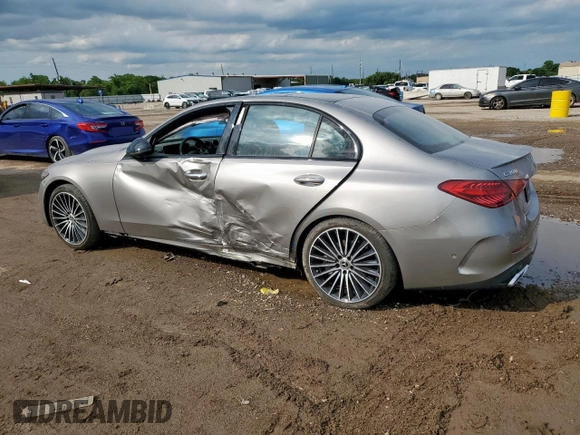 2024 Mercedes-Benz C 300 with VIN W1KAF4GB8RR164869, listed as a Copart auction lot 55631285 with 10,337 mi miles and Salvage title. Bid and sale history available at DreamBid. Image 2.