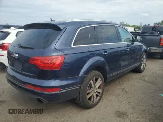 2013 Audi Q7 Premium Plus with VIN WA1LGAFE3DD016008, listed as a Copart auction lot 60279605 with 99,266 mi miles and Salvage title. Bid and sale history available at DreamBid. Image 3.