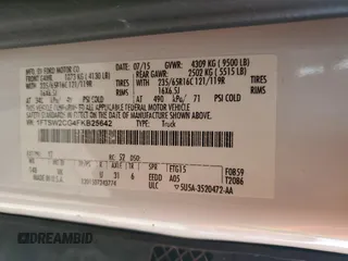 2015 Ford Transit with VIN 1FTSW2CG4FKB25642, listed as a Copart auction lot 78479134 with Not Provided miles and Salvage Title. Bid and sale history available at DreamBid. Image 14.