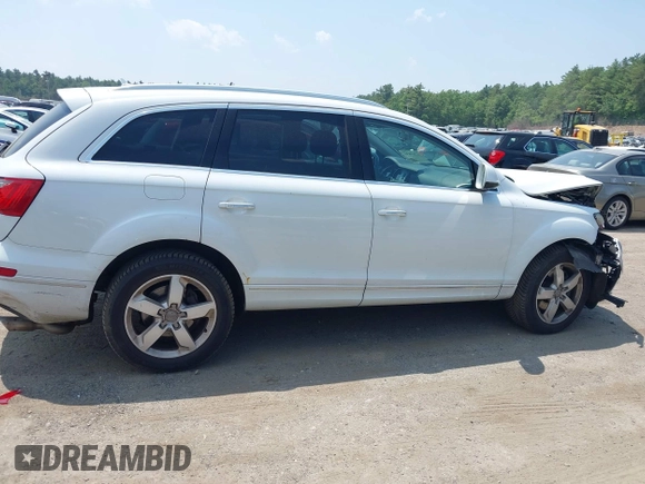 2012 Audi Q7 Premium Plus with VIN WA1LMAFE8CD008395, listed as a IAAI auction lot 42389891 with 157,131 mi miles and . Bid and sale history available at DreamBid. Image 13.