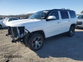 2022 Jeep Grand Wagoneer Series I with VIN 1C4SJVEJ5NS141680, listed as a Copart auction lot 49592675 with 37,776 mi miles and Salvage title. Bid and sale history available at DreamBid. Image 1.